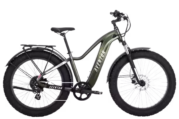 Aventon Aventure 2 step-over electric bike finished in Camouflage: side view