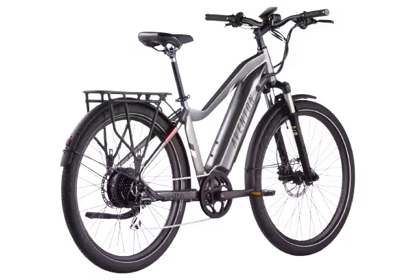 Aventon Level 2 step over electric bike finished in Clay: side-back view