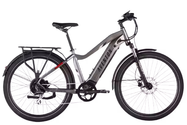 Aventon Level 2 step over electric bike finished in Clay: side view