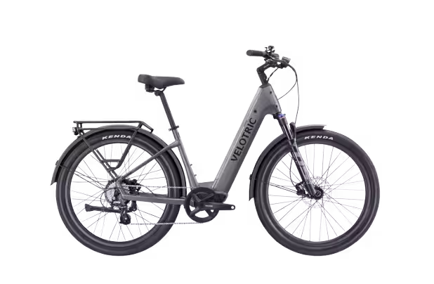 Velotric Discover 2 Step-Thru Commuter finished in Gray: side view